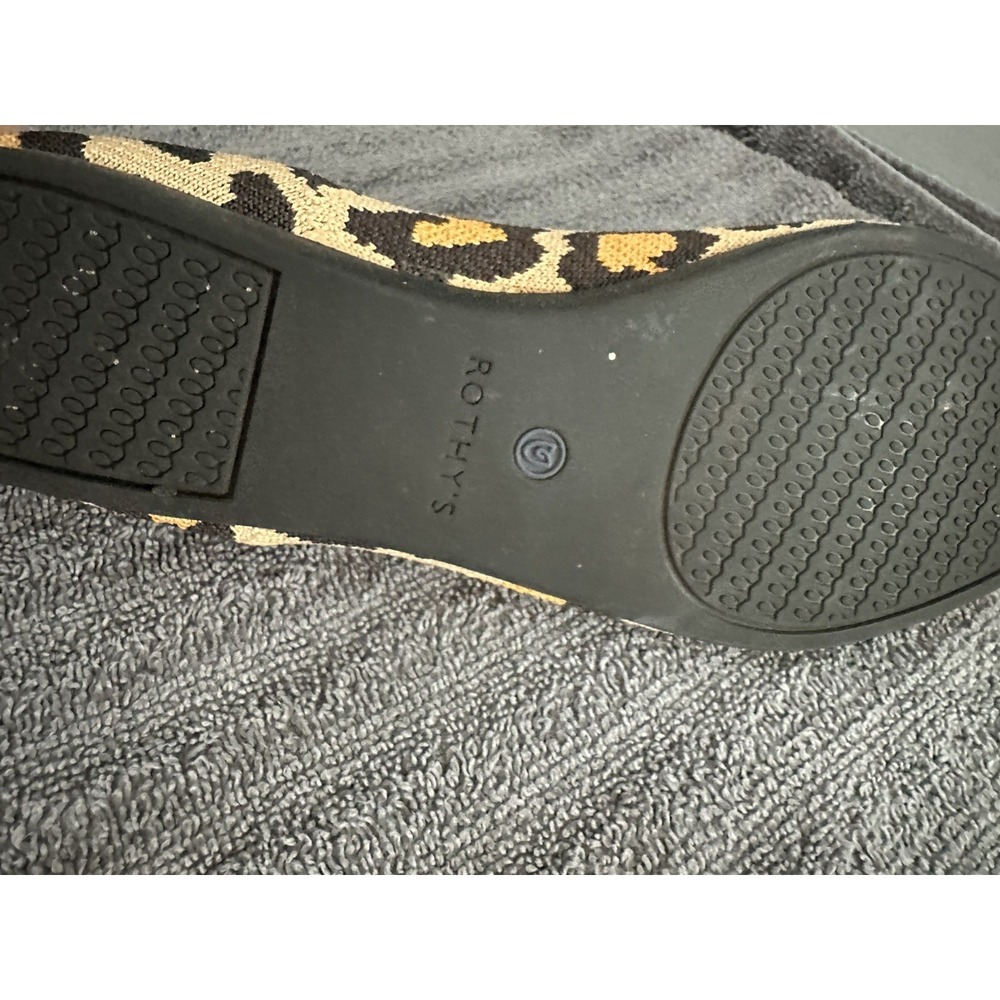 Women's 9 Rothy's The Almond Loafer Desert Cat Leopard SINGLE Left Amputee - Picture 3 of 4
